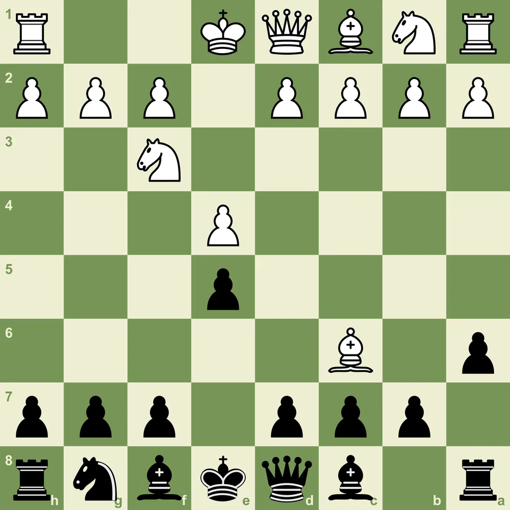 Ruy Lopez Exchange Variation position after 4.Bxc6